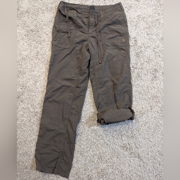 The North Face Women's Light Brown Nylon Roll Up Hiking Pants - Picture 1 of 6